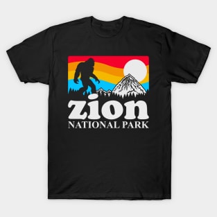 Mount Zion National Park, Sasquatch Mount Zion Yeti Yowi Merch Retro T-Shirt